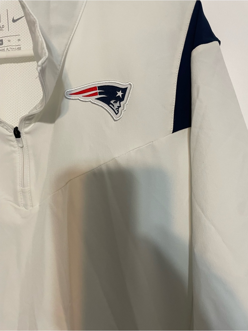 On-Field Nike New England Patriots White Men's coach TrainShirt size xl - Picture 2 of 9
